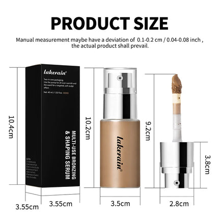 Long Lasting Foundation Serum With Bronzing Shaping Moisturizes Nourishes Skin Brighten Facial Contouring Concealer Cosmetics