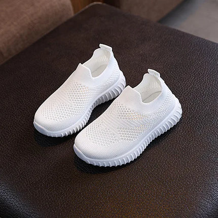 Children's Running Sneakers Boys Girls Casual Mesh Breathable Non-Slip Walking Patchwork Tennis Toddler Soft-Soled Girls' Shoes