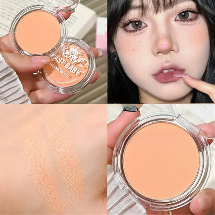 Single Matte Highlighter Palette White Beige Face Nose Brighten Contour Makeup Tea Brown Eye Shadow Lying Silkworm Rouge Powder