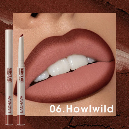 1pc Matte lip liner pen, long-lasting water and sweat resistant, twisted design - easy to apply, suitable for all skin types
