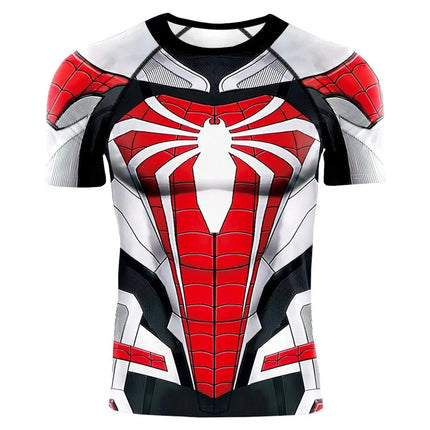 2025 Summer Trendy Men's T-shirt Cartoon Spider Man Role Playing T-shirt Men's Top Halloween Costume