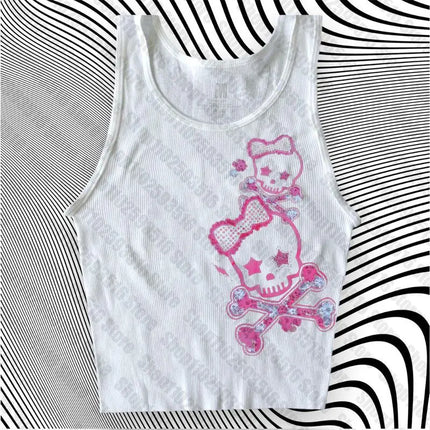 Women's Corset Top Crop Top Sexys Trashy Y2k 2000s Tops With Suspenders Woman Clothing Gothic Clothes Harajuku Summer Emo 2024