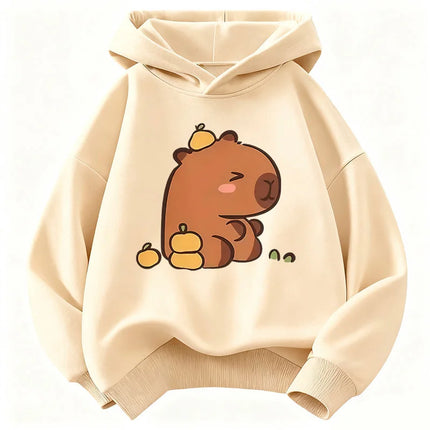 2026 Cute Capybara Graphic Children's Hoodie Sweatshirt Cute Hoody for Boys Girls Autumn Spring Casual Hoodies