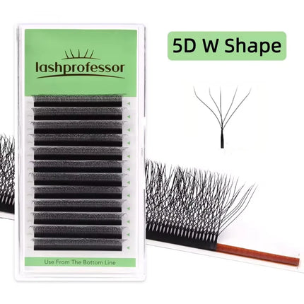 2D Y Single Tip Eyelash Extension 3D 4D W Natural Soft Wispy Eyelashes Individual False Lashes Mesh Net Cross Lash Makeup Cilio