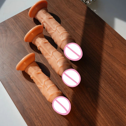 5 Sizes Realistic Dildo Sex Toys for Women Soft Huge Penis Suction Cup Thick Anal Dildo Adult Masturbator Cock Dick Butt Plug