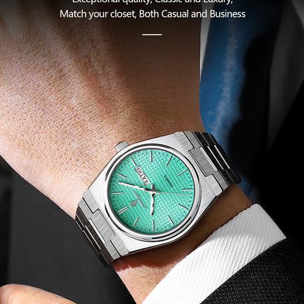 POEDAGAR High Quality Luxury Watch For Men Waterproof Luminous Man Wristwatch Original Date Week Quartz Casual Men's Watches+Box