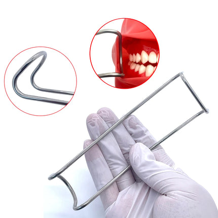 Autoclavable Stainless Steel Dental Lip and Cheek Retractor – Orthodontic Mouth Opener for Clinical Use