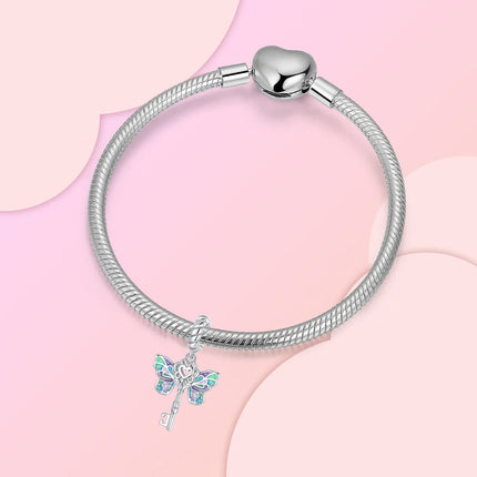 Original Charms 925 Sterling Silver Butterfly Pendant Dragonfly Flowers Bead For Women Necklace DIY Bracelet Fine Jewelry Gift