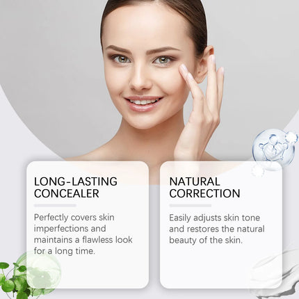 Moisturizing Correcting CC Cream Full Coverage Lightweight Natural Long Lasting Waterproof Anti-Sweat Foundation Cosmetics Base