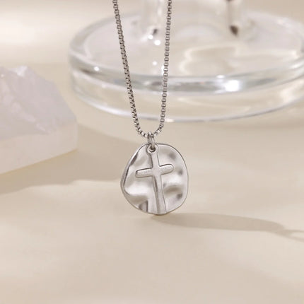 Stainless Steel Geometric Necklace For Women Fashion Sun Sunflower Pendant Clavicle Chain Aesthetic Jewelry Accessories Femme