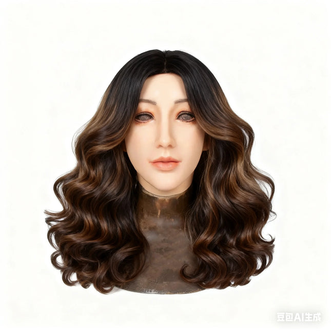 High-Quality Silicone Face Masks Crossdresser Fake Faces Drag Queen Stage Performance Cosplay Crossdressing Sissy Transgender