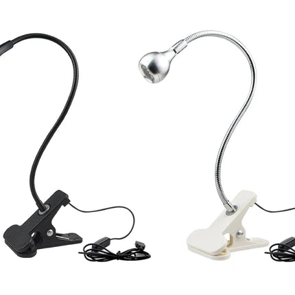 Flexible Table Lamp USB Power Lamp Reading Book Light With Holder Clip Study Reading Lamps Bedside Table Bedroom Decor Nightlamp