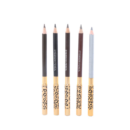 1PC Eyebrow Pencil Waterproof Longlasting Leopard Eyeliner Make Up Tool Maquiagem Eye Brow Shadows Pencil+Brush Cosmetic Pen