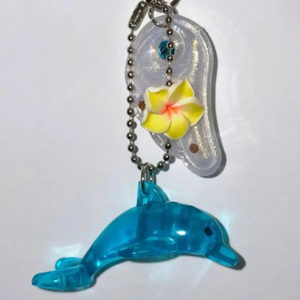 Y2K Dolphin Keychain Vintage Alloy Charm For Bag Purse Backpack XX9C