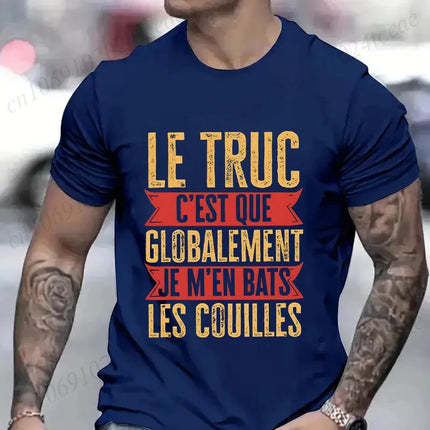 Funny French Men Shirt Retro Don't Fight The Balls Tops Humor Vintage Casual T-shirt Unisex Summer Tops O Neck Short Sleeve Tees