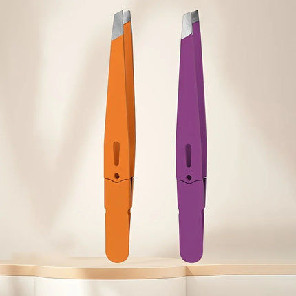 High-Quality Eyebrow Tweezer Colorful Hair Beauty Fine Hairs Puller Stainless Steel Slanted Eye Brow Clips Removal Makeup Tools