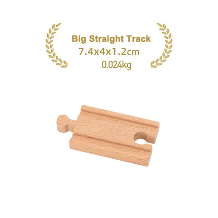 Kinds Of Wooden Track Accessories Beech Wood Railway Train Track Toys Fit for Biro All Brands Wooden Tracks Kids Education Toys