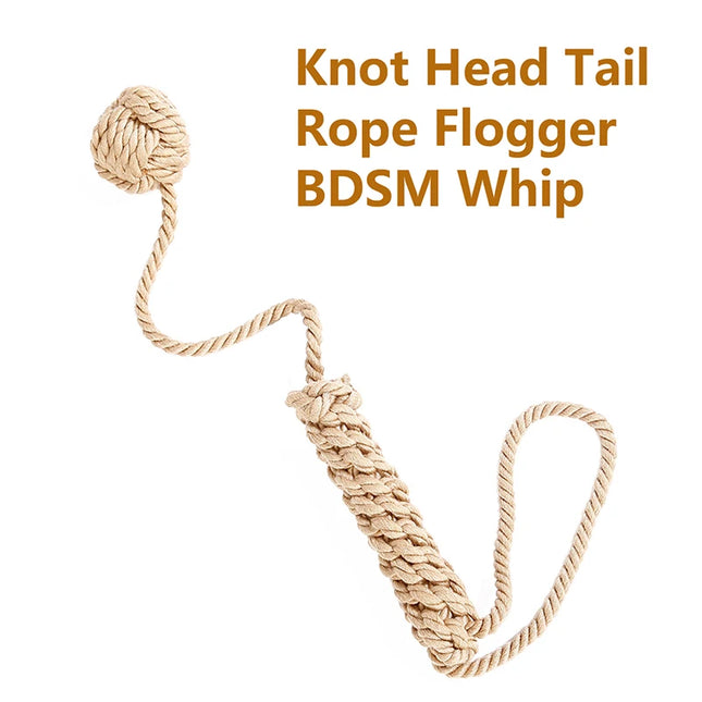 Sex Whip Knot Head Tail Rope BDSM Whip Spanking Flogger Slave Sex Toys for Women BDSM Bondage Restraints SM Products Sex Shop