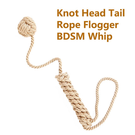 Sex Whip Knot Head Tail Rope Bdsm Whip Spanking Flogger Slave Sex Toys for Woman Bdsm Bondage Restraints SM Products Sex Shop