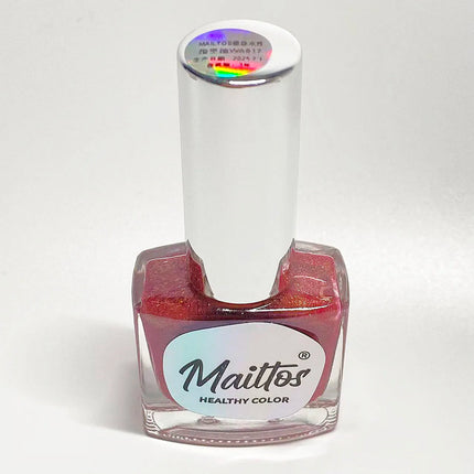 WA517 Bean paste 12ml No-bake Cat's Eye Water-based Nail Polish, Odorless, With magnet, dries quickly, No UV lamp needed, easy to remove