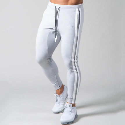 Black Joggers Sweatpants Men Casual Pants Gym Fitness Workout Sportswear Trousers Autumn Male Crossfit Running Sport Trackpants