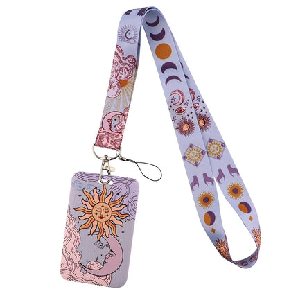 New Sakura Cherry Blossoms Flower lanyard card ID Badge Holder Keychain Pass Gym Mobile Kids Key Holder Key Rings Gift