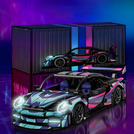1:14 Building Blocks Sports Car RC Toy Car Building Blocks Toy Birthday Gift MOC Sports Car Model