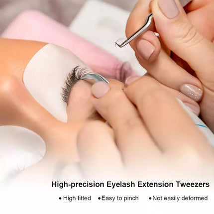 1 Pcs MASSCAKU Eyelash Tweezers Extension Stainless Steel Superhard Tweezers Non-Magnetic Professional Pincet Lashes Makeup tool