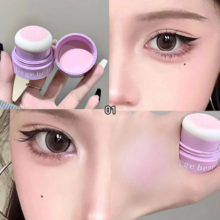 Gege Bear Puffy blush, naturally looking young, Korean style brightening and energetic, natural makeup application