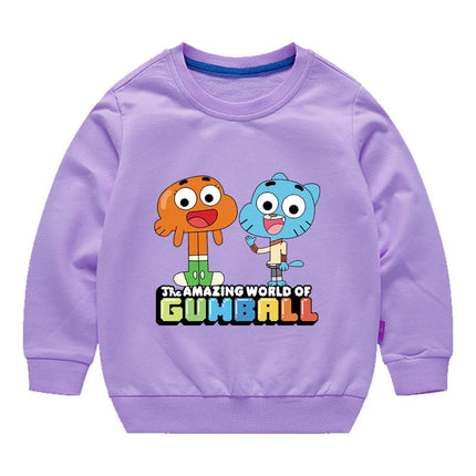 The Amazing World Of Gumball Graphic Fashion Sweater For Boys And Girls Children's Sports Pullover Outdoor Sports Hoodie