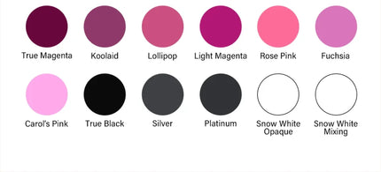 7PCS 30ML Tattoo Ink Pigment Body Art Tattoo Pigment Set 7 Colors Professional Paints Makeup Tattoo Supplies Semi-permanent