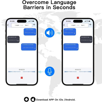 UYUXIO AI Translating Earphone OWS Real Time Translation Earbuds with 144 Languages Ear Buds with LCD Touch Screen Headphone