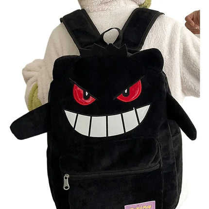 Gengar Backpack Trendy Cool Large Bag Cute Cartoon Kawaii Couple Gift Storage Toys Anime Accessories