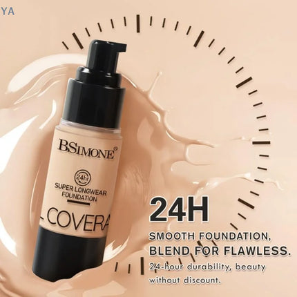 [YA]BSIMONE Liquid Foundation, Waterproof, Matte Finish, Long Lasting, Concealer Cream For Uneven Tone- Daily Makeup Must-Have