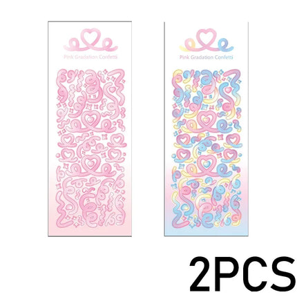 1PCS New Cute Kawaii Deco Stickers Korean Stickers Photocard Decor Kpop Decorative Toploader Scrapbooking Stickers Y 2k Samll