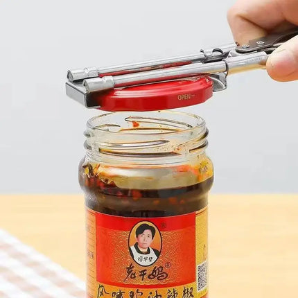 Adjustable Multi-Function Bottle Opener For Kitchen Tools Stainless Steel Lids Off Jar Opener Labor-Saving Screw Can Opener