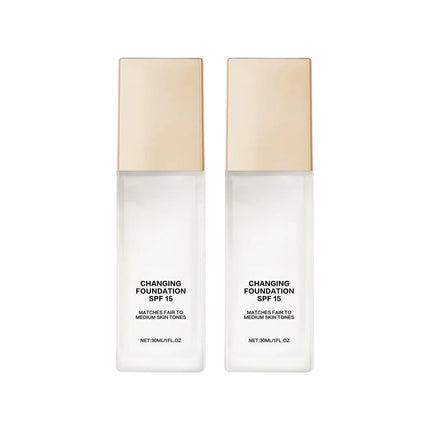 All-in-One Smart Foundation SPF 15 50ml - Lightweight Hydrating Formula with Hyaluronic Acid for Natural Glow & UV Protection.