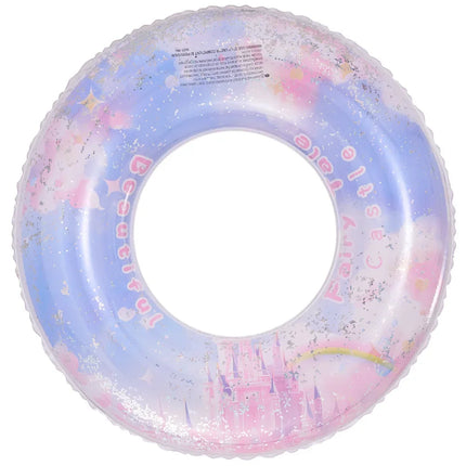 Dreamy Castle Inflatable Toys Summer Pool Swimming Ring PVC Thickened Floating Water Toy Outdoor Inflatable Toy for Kid Adult