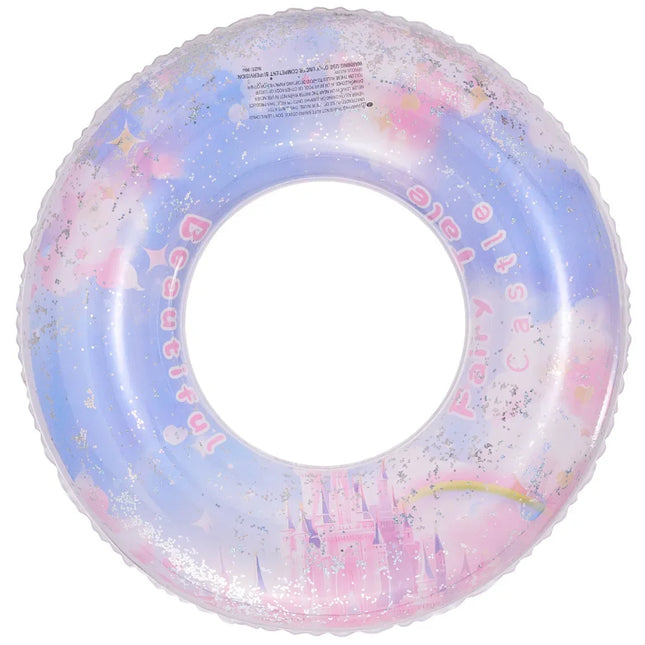 Dreamy Castle Inflatable Toys Summer Pool Swimming Ring PVC Thickened Floating Water Toy Outdoor Inflatable Toy for Kid Adult