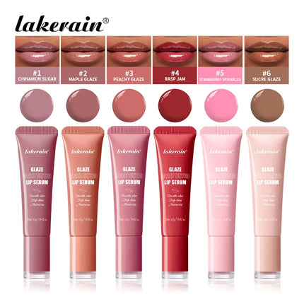 6 Colors Lip Gloss Glowy Balm Tinted Lip Moisturizer Repairing Nourishing Lip Tint Glow Liquid Lip Gel Hydrating Lips Care