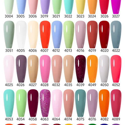 Parkson 8ml HEMA TPO FREE Color Gel Nail Polish Nude Pink Red Green Collection Nail Gel Polish Glitter Soak Off UV LED Gel