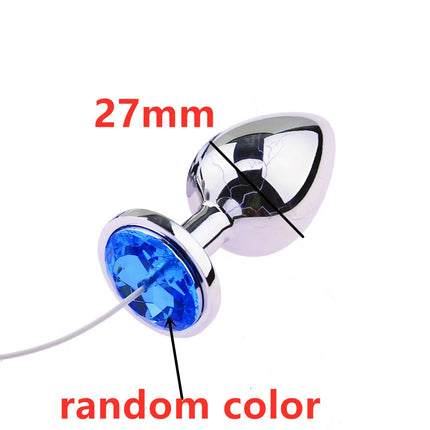 Female Labium Clamps Metal Nipples Clips Clitoris Breast Sucker Pumps 6 Modes Electric Shock Anal Butt Plug Sex Toys for Women