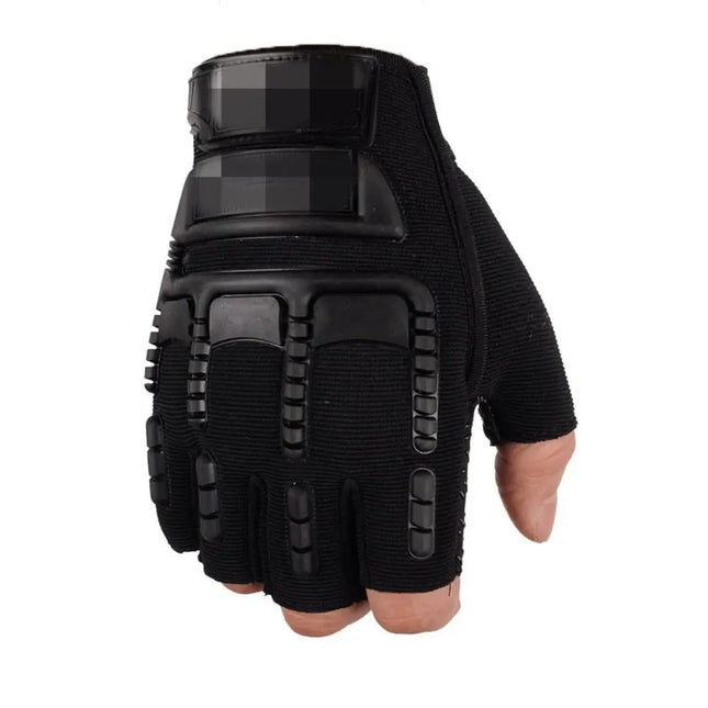 1 Pair High Quality Motorcycle Gloves Anti-Slip Half Finger Mittens Wear-Resistant Fingerless Men'S Gloves