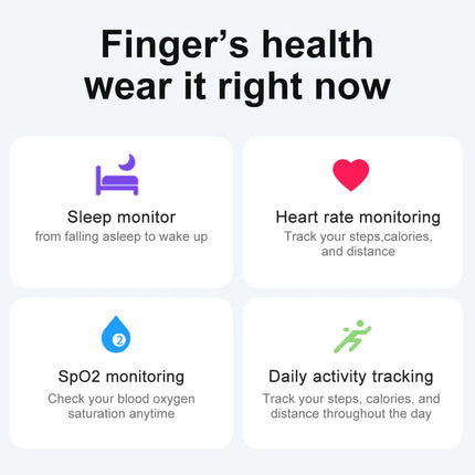 COLMI-R02 Smart Ring with Charging Case for Men Women, Battery Life, 39 Days, Health Monitor, 5ATM Waterproof, Multi-sport Mode