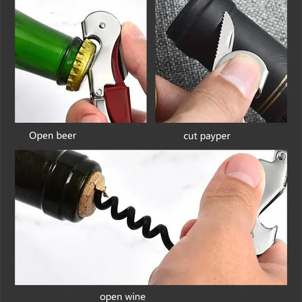 Multifunction Wine Screw Corkscrew Opener Household Accessories Wine Champagne Grape Wine Beer Bottle Opener