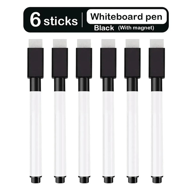 8Pcs Magnetic Erasable Whiteboard Pen Color Options Numbering White Board Marker Pen Stationery Office School Teaching Supplies