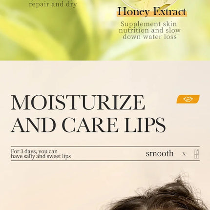 BIOAOUA Vitamin E Honey Lip Balm Moisturizing Anti Cracking Nourishing Nourishing Lipstick Lips Skin Care Products