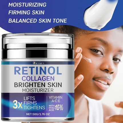 SUYARUN Retinol & Collagen Anti-Aging Face Cream - Wrinkle Reduction, Moisturizing & Brightening, Improve dry skin.