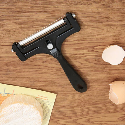 Cheese Cutter,manual Cheese Slicer with A Set of 4 Spare Wires,butter knife, Stainless Steel, Casters, Adjustable Thickness