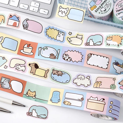 30mm X 3m Cute Cartoon Washi Tape DIY Journaling Decorative Masking Tape for Planners Stationery Scrapbooking Office Supplies